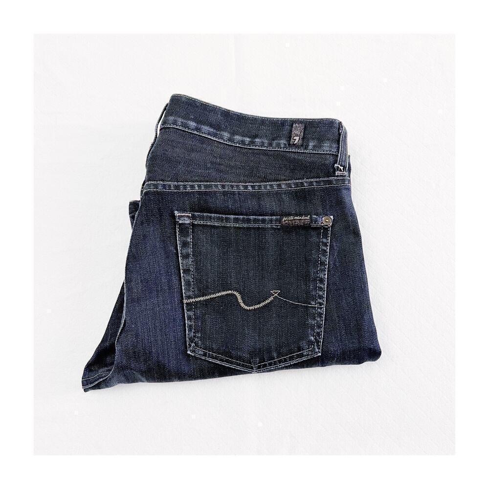 7 For All Mankind Standard Men's Dark Wash Denim Jeans SZ33